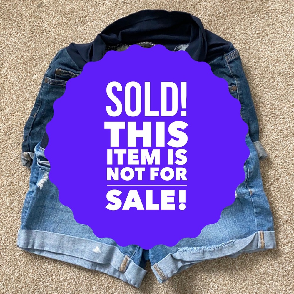 *SOLD* Indigo Blue • Maternity Denim Shorts Bundle